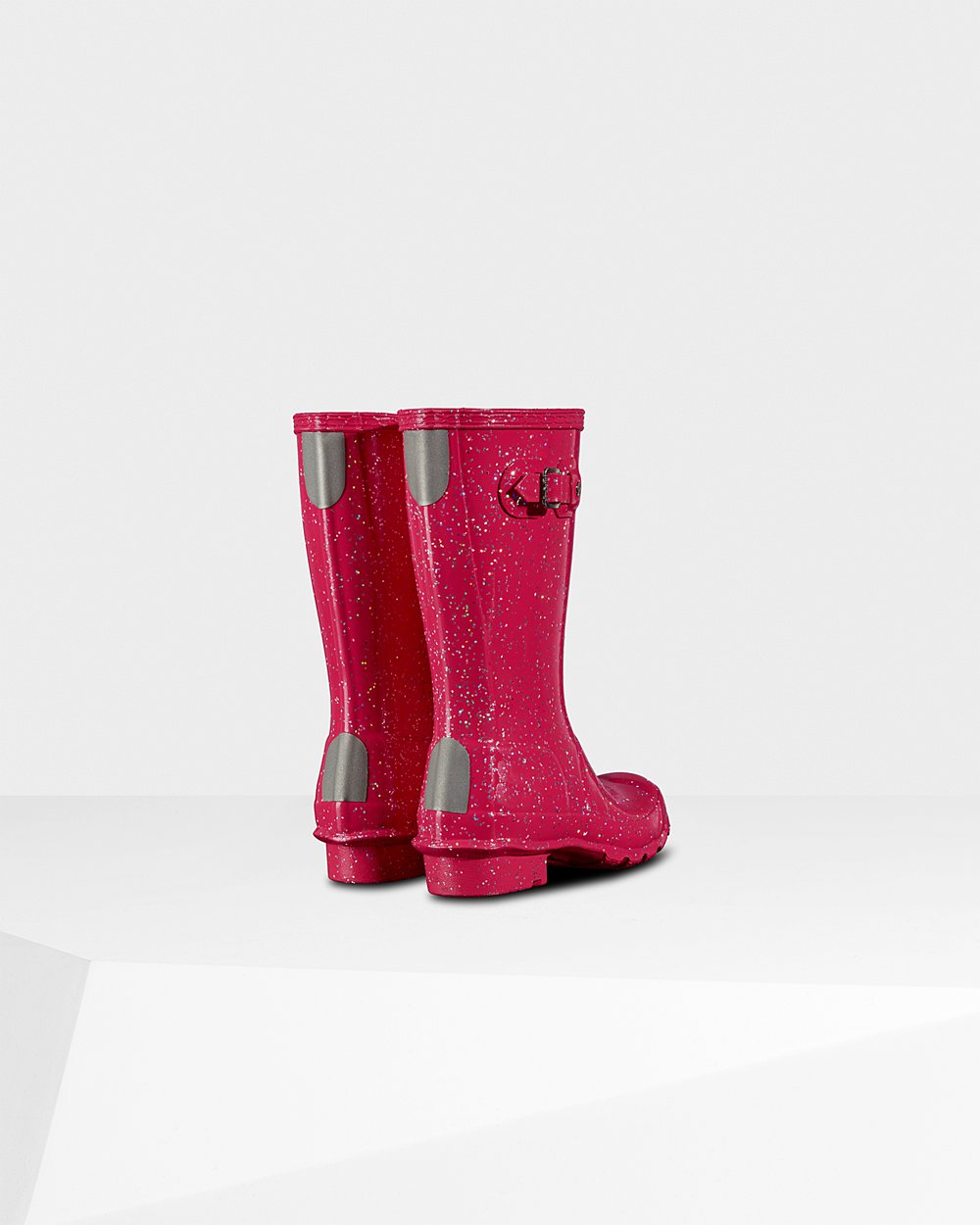 Kids Hunter Rain Boots Pink - Original Big Giant Glitter - 6124853-PE